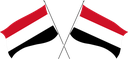 The Flag of Yemen Crossed Flags