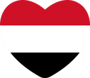 The Flag of Yemen Heart