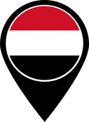 The Flag of Yemen Map Pin