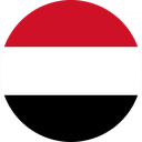 The Flag of Yemen Round