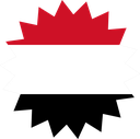 The Flag of Yemen Star Burst