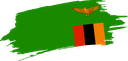 The Flag of Zambia Brushed