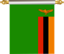 The Flag of Zambia Hanging Banner IV