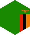 The Flag of Zambia Hexagon II