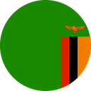 The Flag of Zambia Round