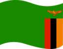The Flag of Zambia Wavy I