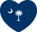 The Flag of South Carolina Heart