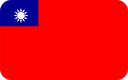 The Flag of Taiwan (Republic of China) Rounded Rectangle
